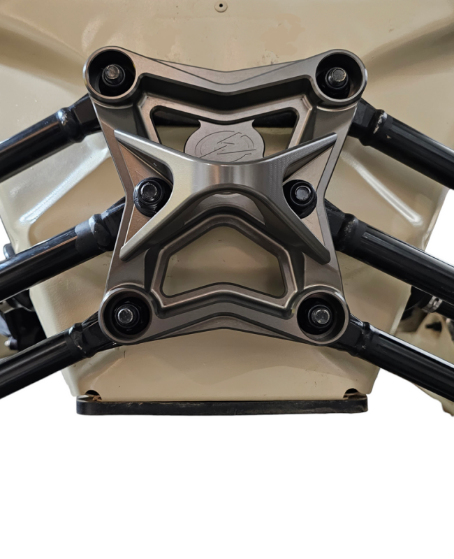 Can-Am Maverick X3 Radius Rod Plate - Rear - Elektric Off Road - Volt - Gun Metal - `17-`21